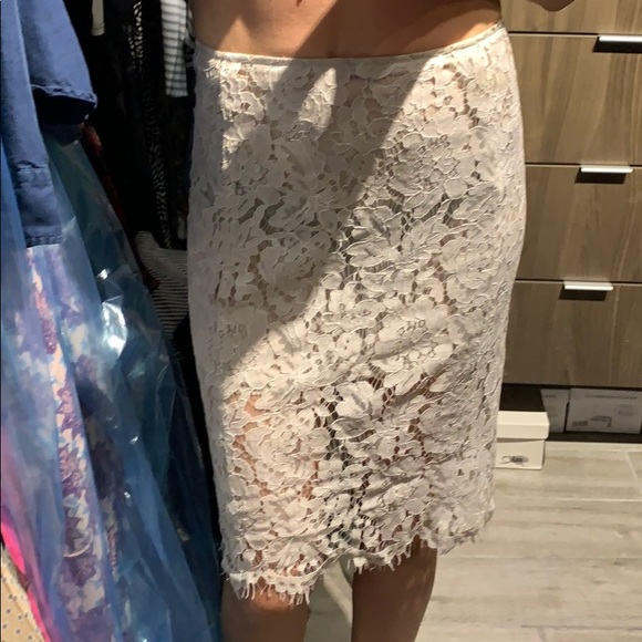 Chaser Dresses & Skirts - Chaser nude lace skirt